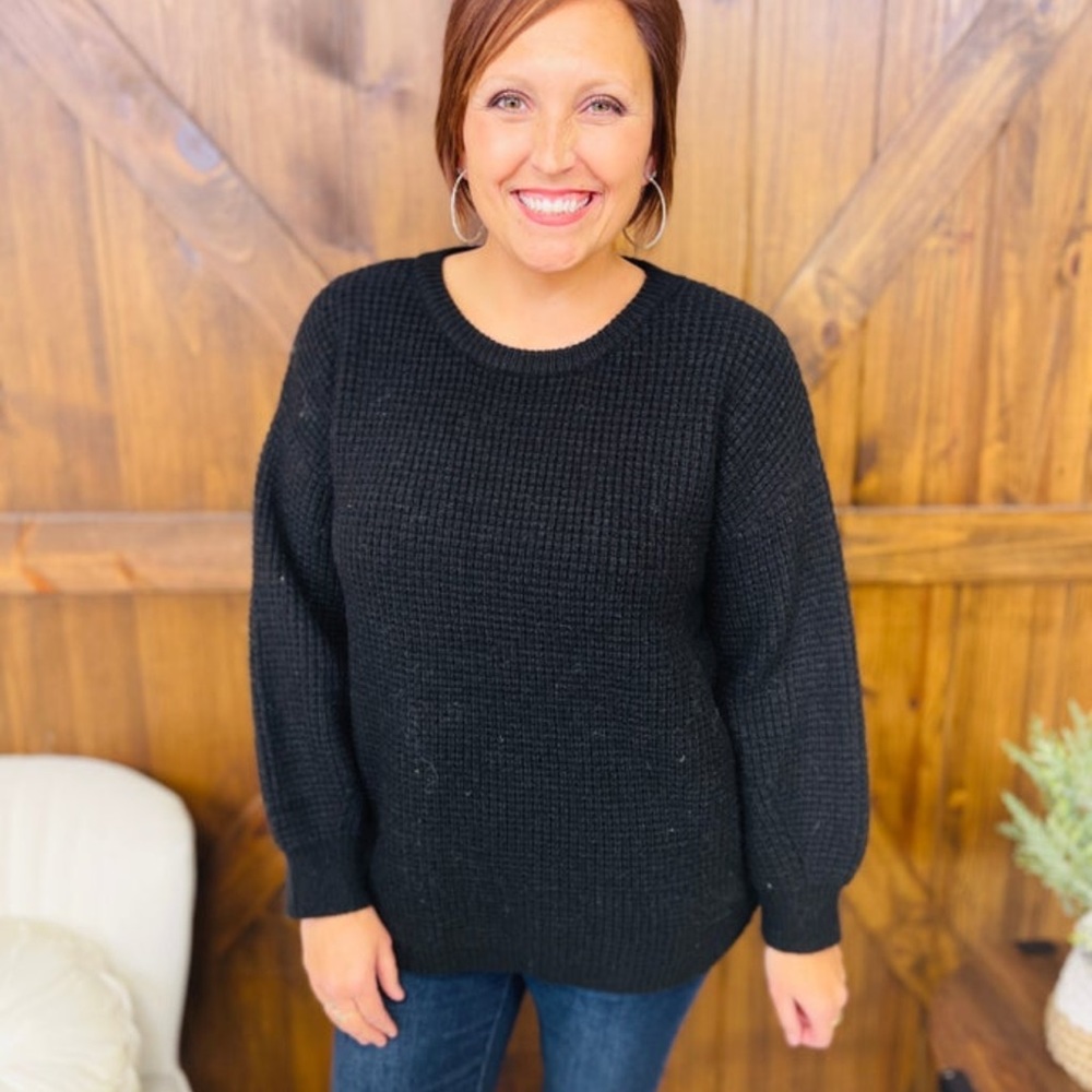 Nothing Better Sweater-Black